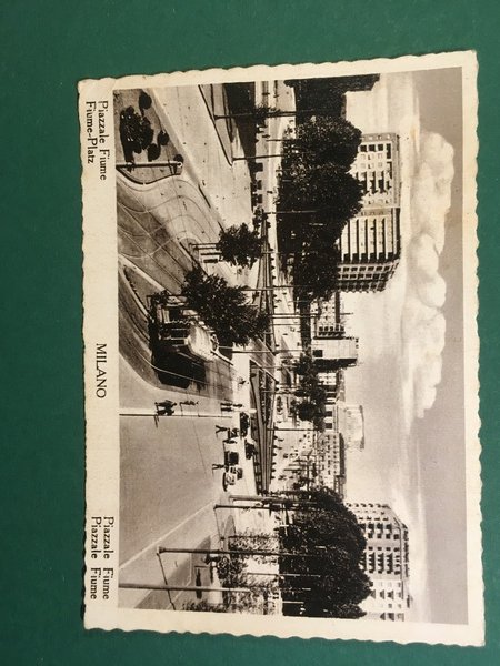 Cartolina Milano - Piazzale Fiume - 1939