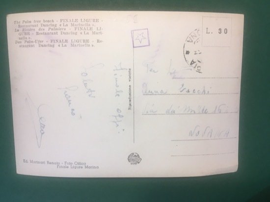 Cartolina Riviera Delle Palme - Finale Ligure - Ristorante Dancing …