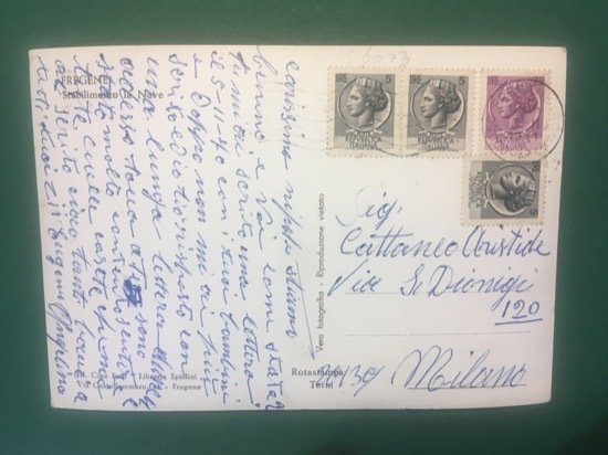 Cartolina Fregene - Stabilimento La Nave - 1962