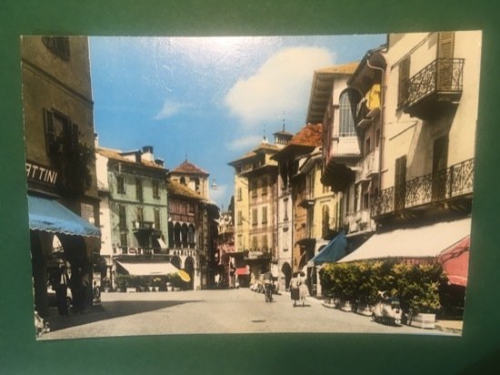 Cartolina Domodossola - Piazza Mercato - 1960ca.
