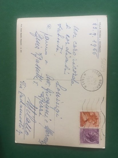 Cartolina Bormio - Villa Rosa - 1966