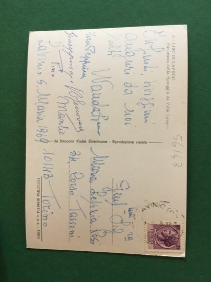 Cartolina Lido Di Lavinio - Panorama Dalla Spiaggia Da Villa …