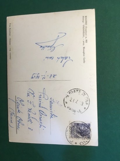 Cartolina Molveno - Trentino - Albergo Paganella - Prop.Meneghino Cirillo …