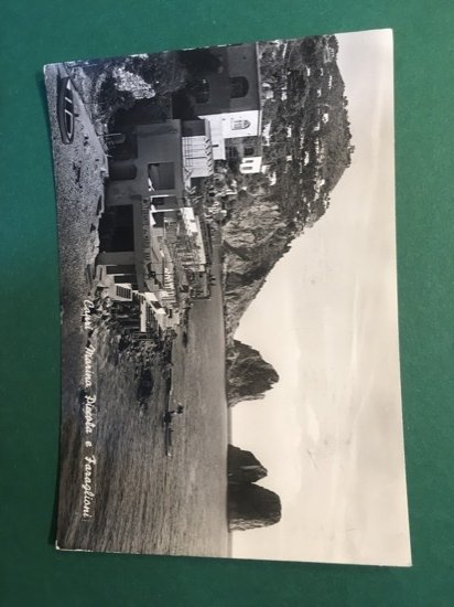 Cartolina Capri - Marina Piccola e Faraglioni - 1955