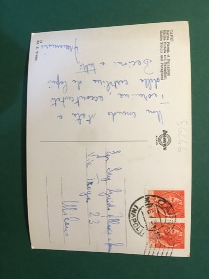 Cartolina Capri - Marina Piccola e Faraglioni - 1955