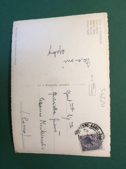 Cartolina Meta Di Sorrento - Hotel Alimuri - 1958
