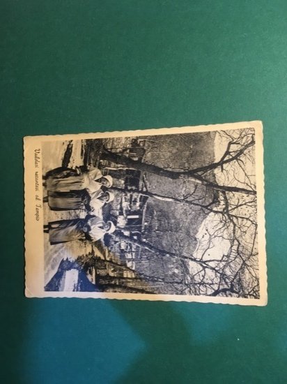 Cartolina Valdesi Recandtesi Al Tempio - 1930ca.