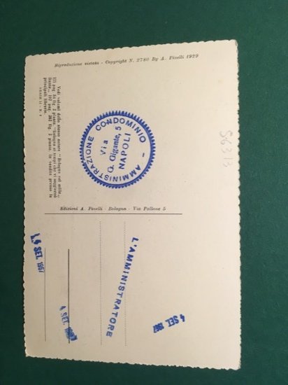 Cartolina Bologna Ai Tempi Che Vi Soggiornò Dante - 1967