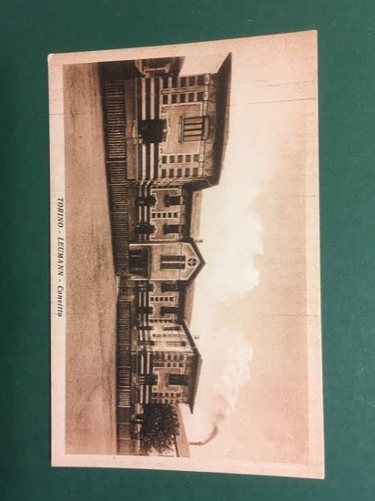 Cartolina Torino - Leumann - Convitto - 1915ca.