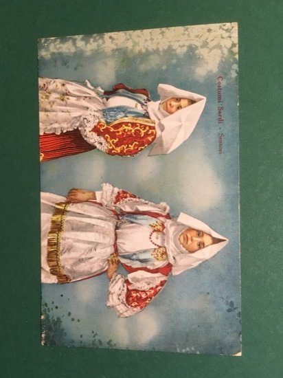 Cartolina Costumi Sardi - Sennori - 1900ca.