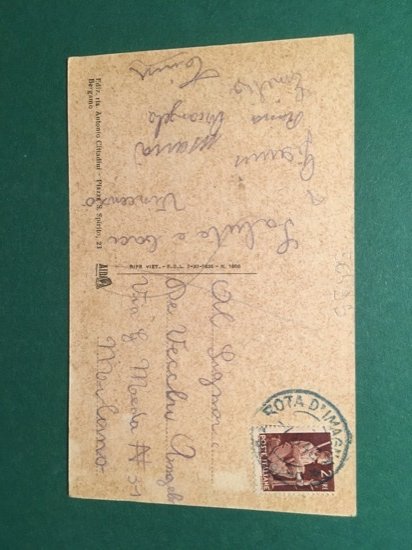 Cartolina Rota Imagna - m.750 - Stazione Climatica - 1946