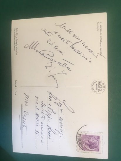 Cartolina S.Andrea Di Conza mt.665 - Seminario - 1970