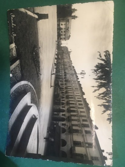 Cartolina Pinerolo - Piazza Cavour - 1949
