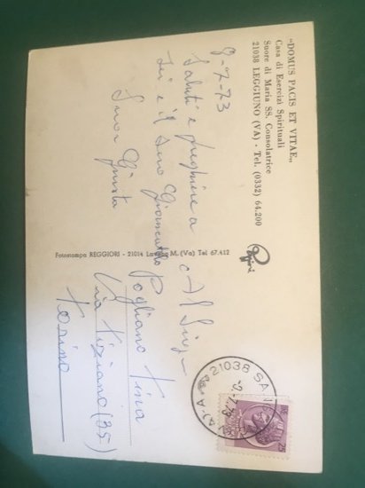 Cartolina Domus Pacis Et Vitae - Casa Di Esercizi Spirituali …