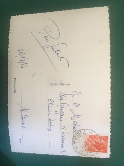 Cartolina Tabiano - Il Castello - 1954