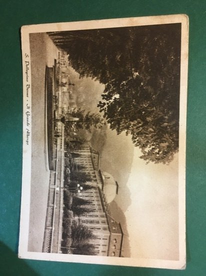 Cartolina S. Pellegrino Terme - Il Grande Albergo - 1942