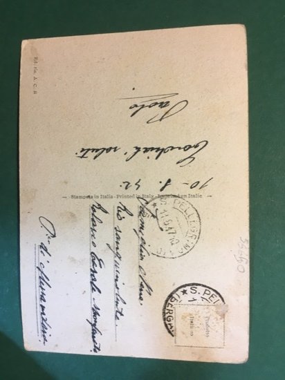 Cartolina S. Pellegrino Terme - Il Grande Albergo - 1942