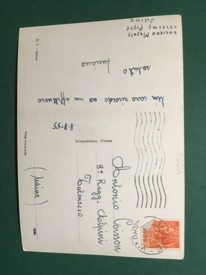 Cartolina Udine - Terrazza Del Moncambo Club - 1955