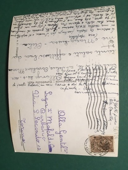 Cartolina Albenga - Pensione Ramella - 1957