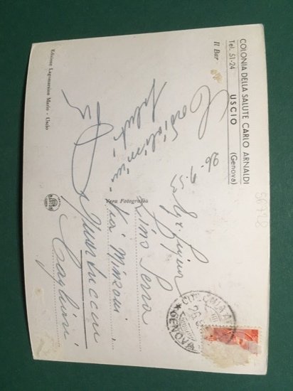 Cartolina Colonia Della Salute Carlo Arnaldi - Genova - 1953