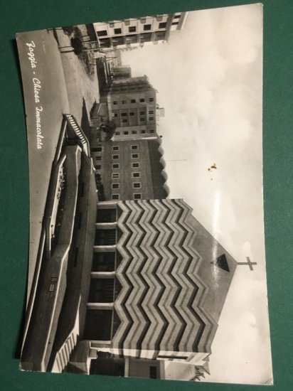 Cartolina Foggia - Chiesa Immacolata - 1961