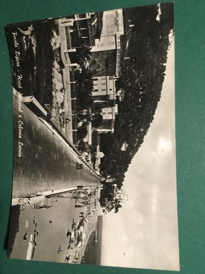 Cartolina Finale Ligure - Hotel Serenval e Colonia Lancia - …