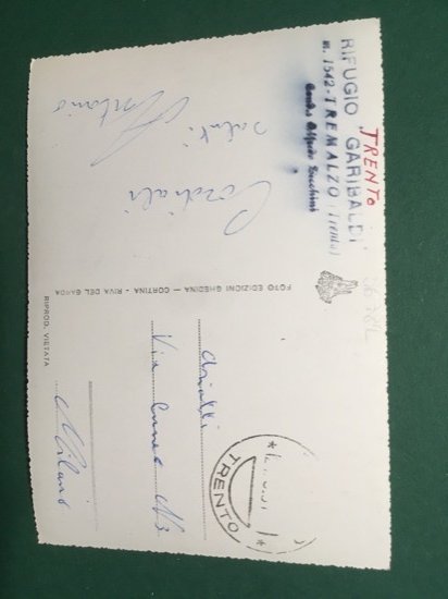 Cartolina Saluti Da Tremalzo - Rifugio Garibaldi- 1951