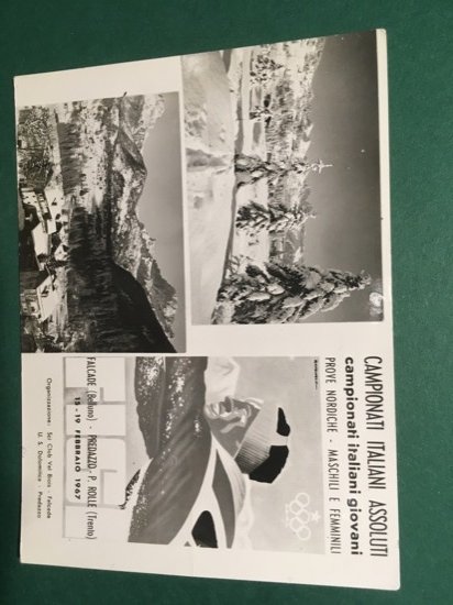 Cartolina Campionati Italiani Assoluti - Prove Nordiche - 1967