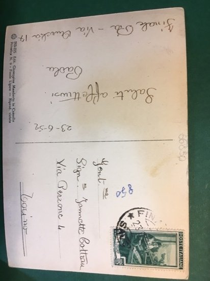 Cartolina Riviera Delle Palme - Finale Ligure - Stabilimento Lido …