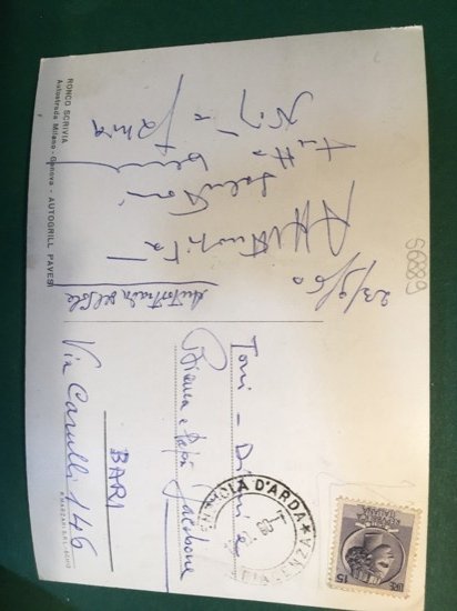 Cartolina Ronco Scrivia - Autostrada Milano Genova - Autogrill Pavesi …