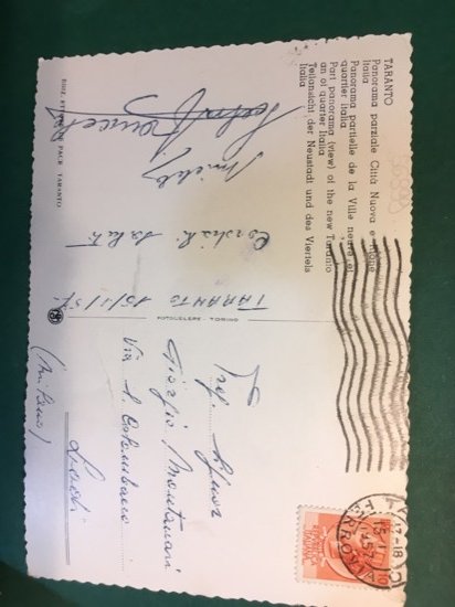 Cartolina Taranto - Panorama Parziale Città Nuova e Rione Italia …