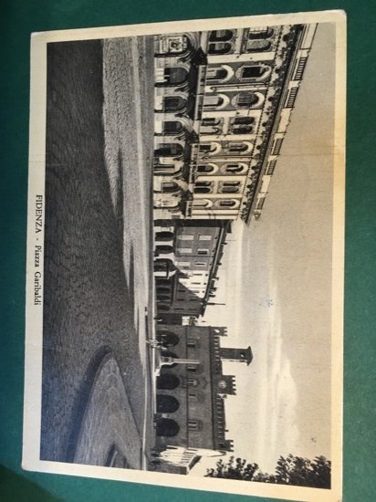 Cartolina Fidenza - Piazza Garibaldi - 1956