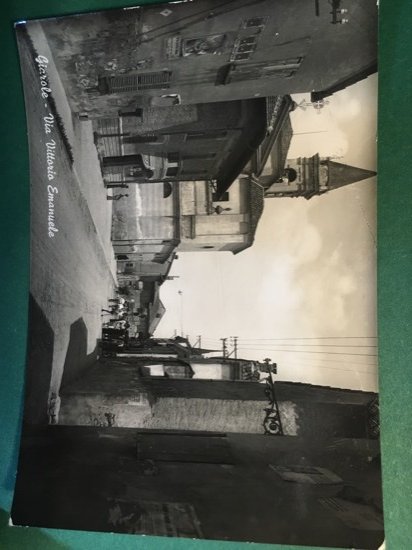 Cartolina Giarole - Via Vittorio Emanuele - 1960 ca.