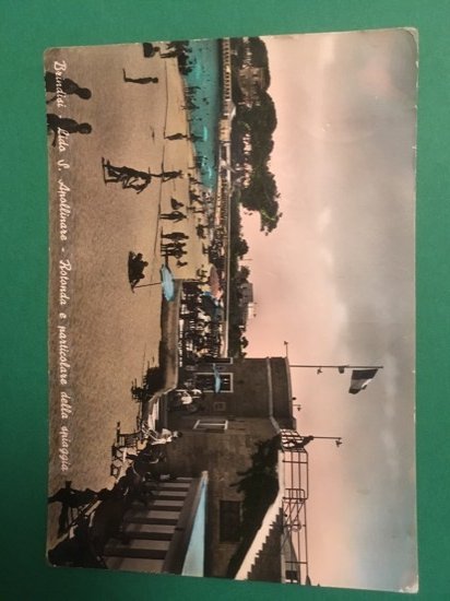 Cartolina Brindisi - Lido S. Apolline - Rotonda - Spiaggia …