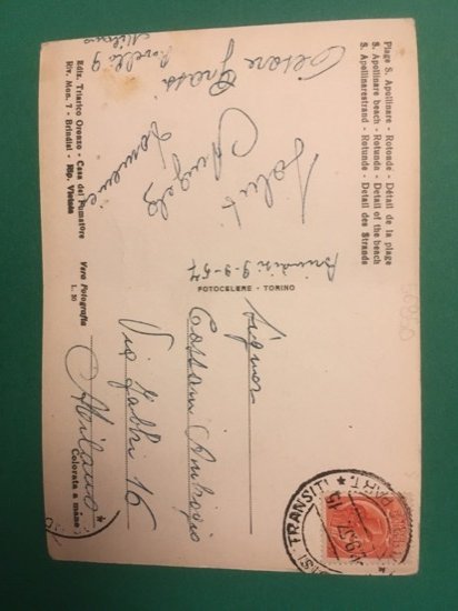 Cartolina Brindisi - Lido S. Apolline - Rotonda - Spiaggia …