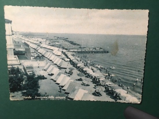 Cartolina Viserba - Panorama Della Spiaggia - 1956