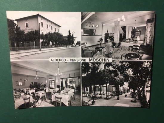 Cartolina Albergo - Pensione Moschini - Montecatini Terme- 1953