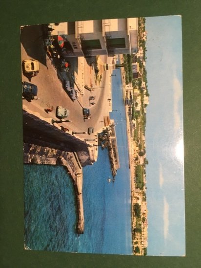 Cartolina Otranto - Piazza Cavour e Lungomare - 1970 ca.