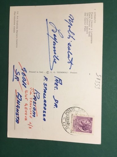 Cartolina Otranto - Piazza Cavour e Lungomare - 1970 ca.