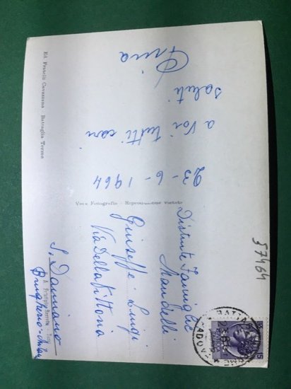 Cartolina Battaglia Terme - Viale S. Elena - 1964