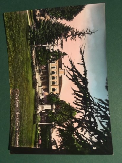 Cartolina Voghera - Giardini E Stazione - 1956