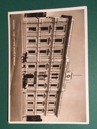 Cartolina Cosenza - Casa Littoria Michele Bianchi - 1960 ca.