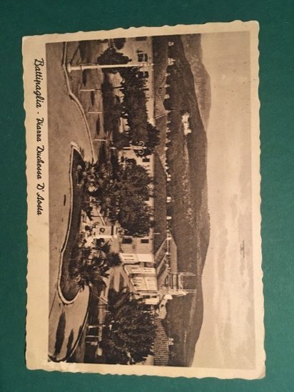 Cartolina BattiPaglia - Piazza Duchessa D'aosta - 1935 ca.