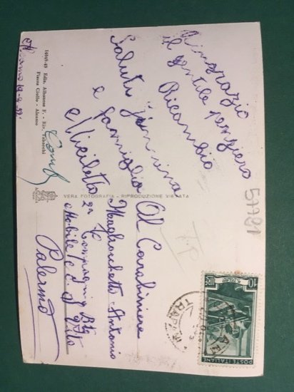Cartolina Alcamo - Corso 6 Aprile - 1952