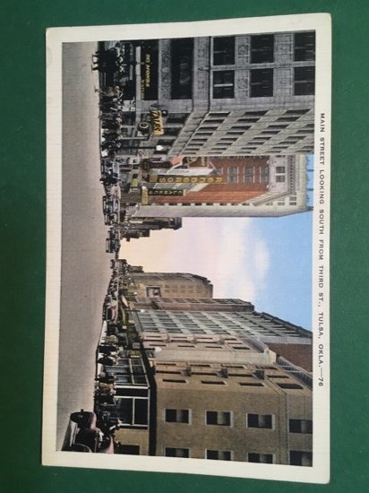 Cartolina Main Street Looking South From Third St Tulsa - …