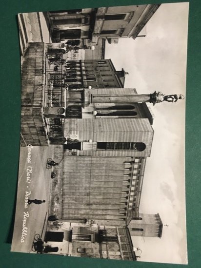 Cartolina Canosa - Bari - Piazza Della Repubblica - 1960 …