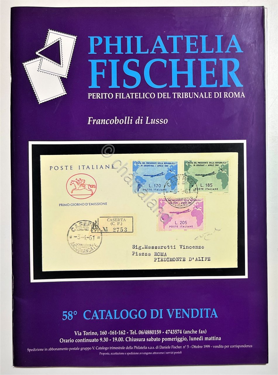 58^ Catalogo di Vendita - Philatelia Fischer: Francobolli di Lusso … | Immagine principale