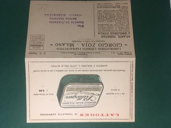 Cartolina Lattogen In Tavolette Compresse - Ricostituente Generale - 1931