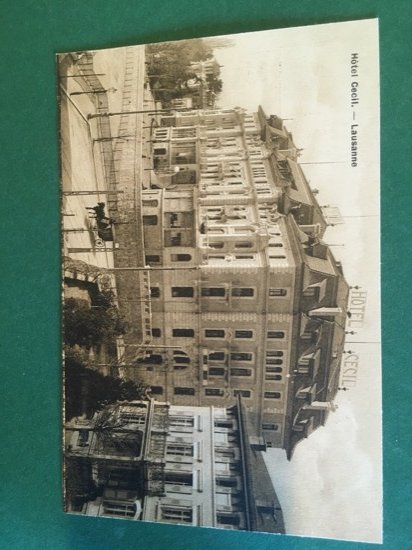 Cartolina Hotel Cecil - Lausanne - 1930 ca.