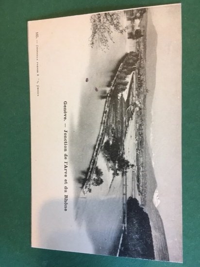 Cartolina Genève - Jonction De L'Arve Et Du Rhone - …